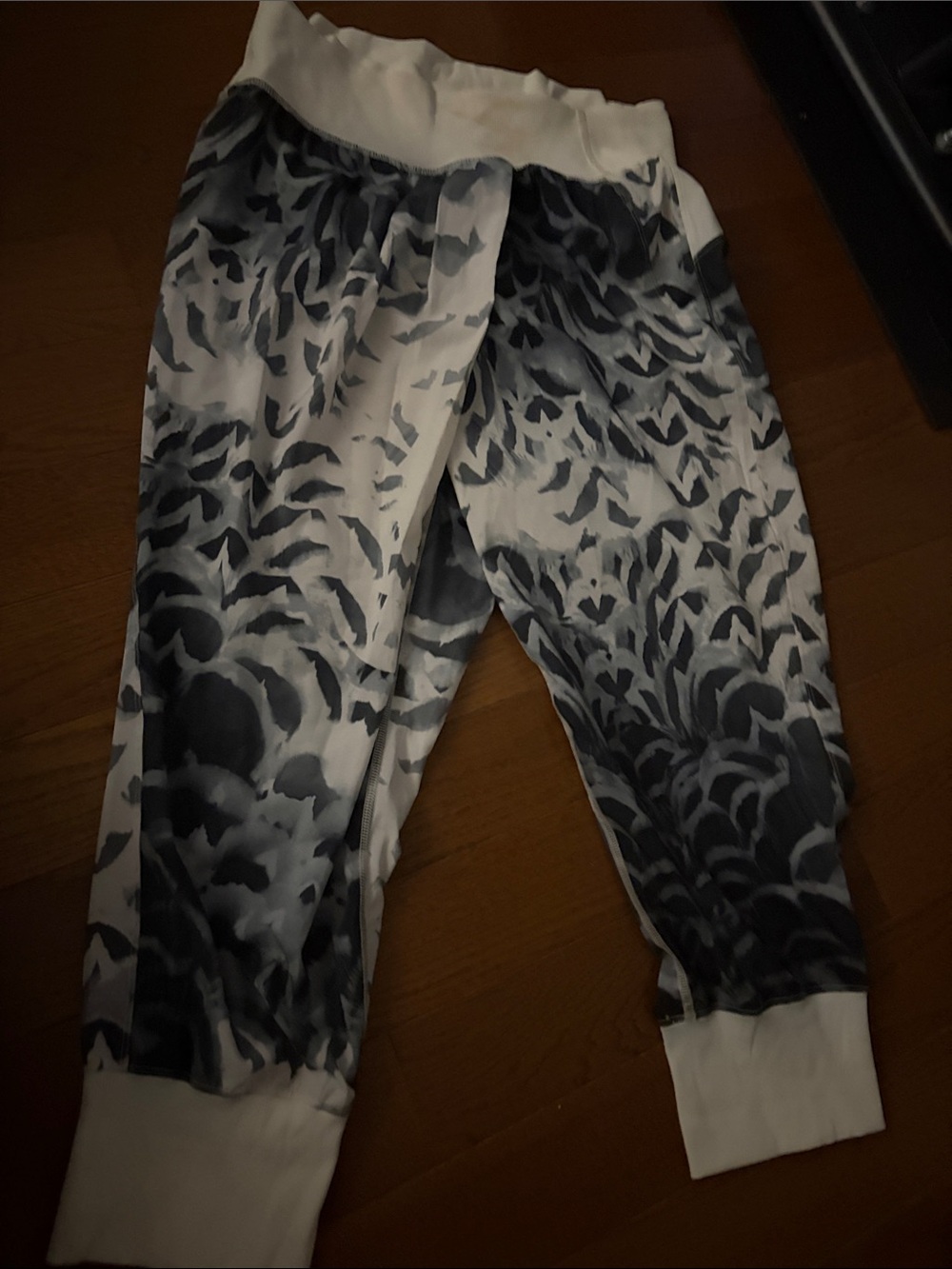 lululemon athletica Kids Black & White Abstract Print Joggers